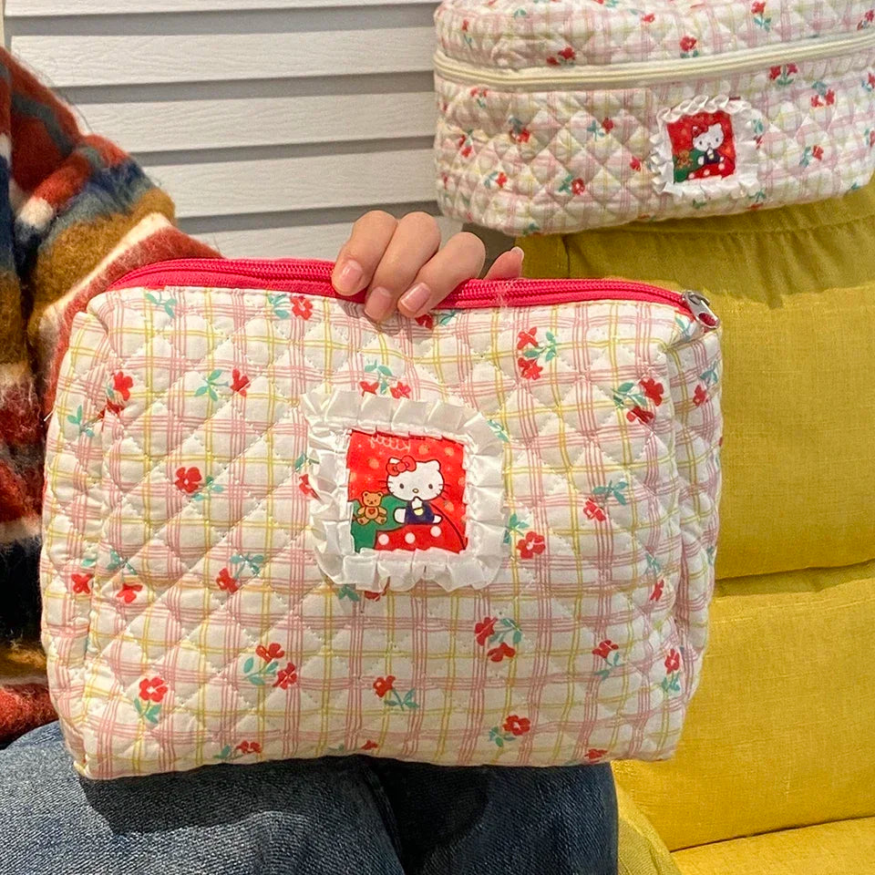 Women Kawaii Hello Kitty Makeup Bag Cosmetic Case Bag Portable Travel Bag Anime Girl Organizer Storage Portable Toiletry Bag Women Kawaii Hello Kitty Makeup Bag Cosmetic Case Bag Portable Travel Bag Anime Girl Organizer Storage Portable Toiletry Bag